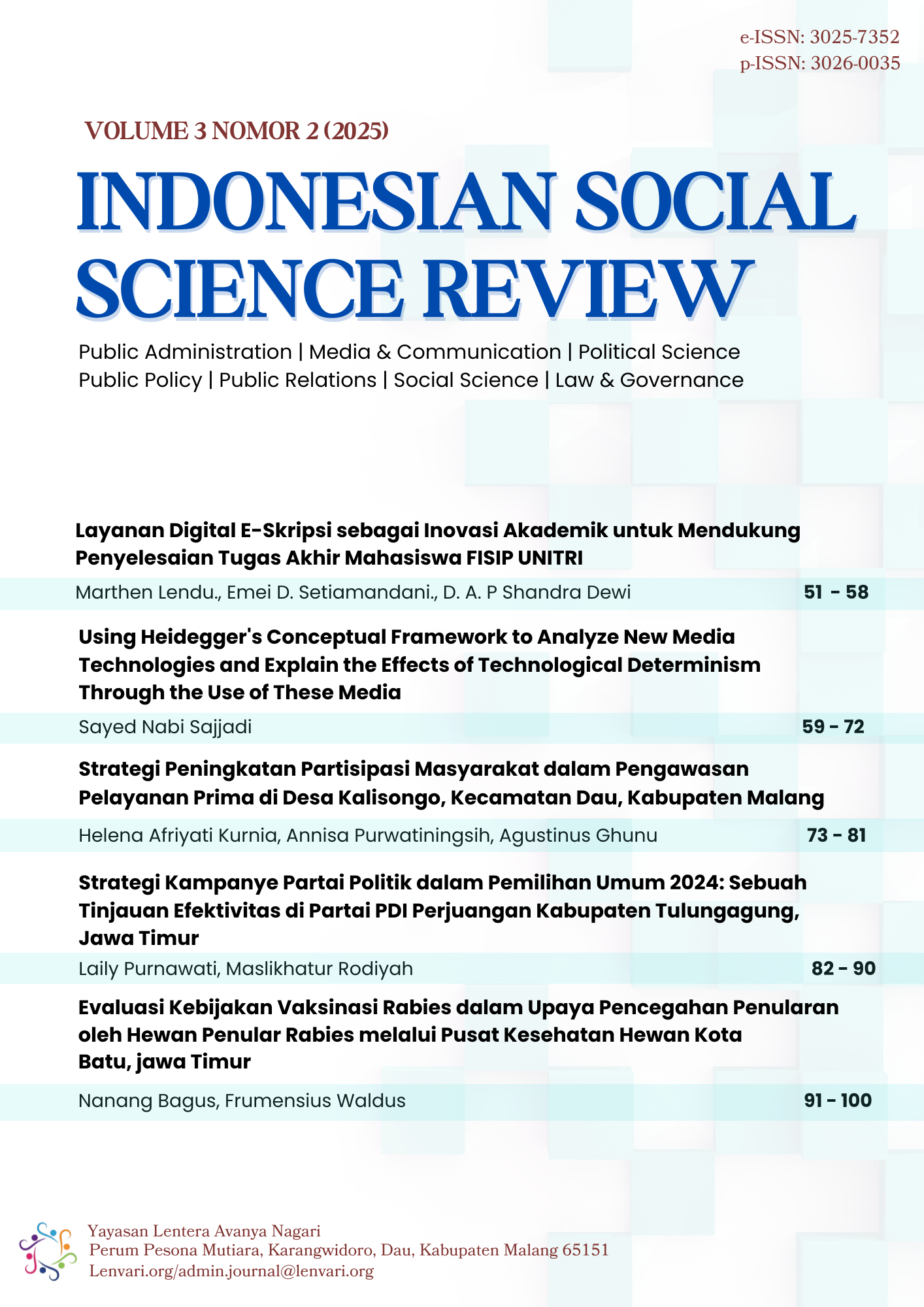 					View Vol. 3 No. 2 (2025)
				